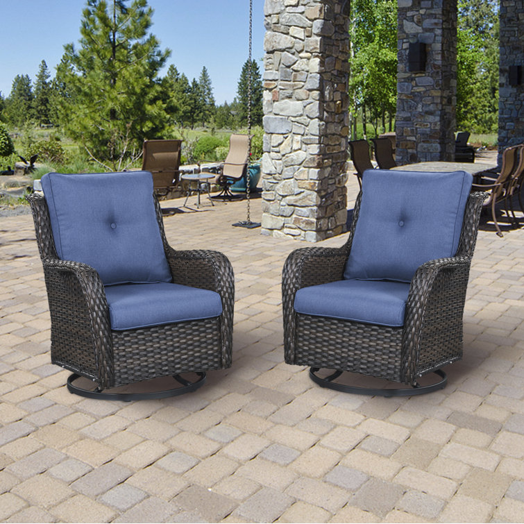 Outdoor wicker rocking chair set new arrivals